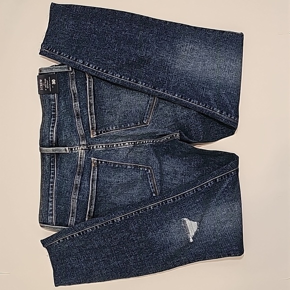 J. Crew Blue Jeans Denim Pant 9" Mid-Rise Skinny Button Fly Signature Stretch 30 - Picture 8 of 16